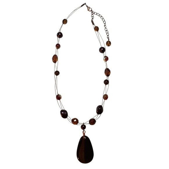 Source Unknown Jewelry - Faux Tigers Eye w\Stones and Beads SKUJ067